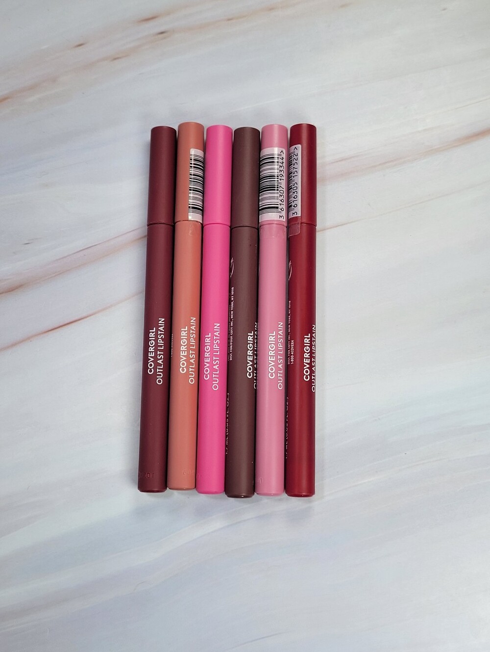 6 Piece CoverGirl Outlast Lipstain Bundle NEW!